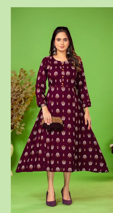 Havisha By Dee Cee Rayon Printed Long Kurtis Wholesale Price In Surat
